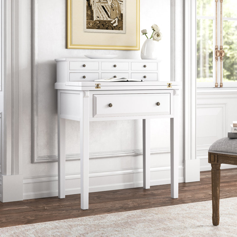 Bureau avec bahut Allizae, Blanc