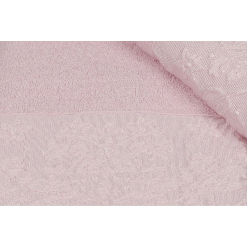 Ensemble de serviettes 2 pièces 100% coton Leyhill, Lilas