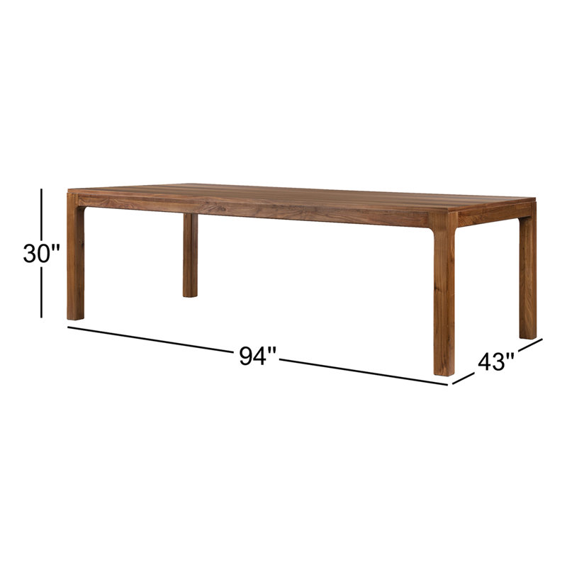 Arturo Walnut Wood Dining Table