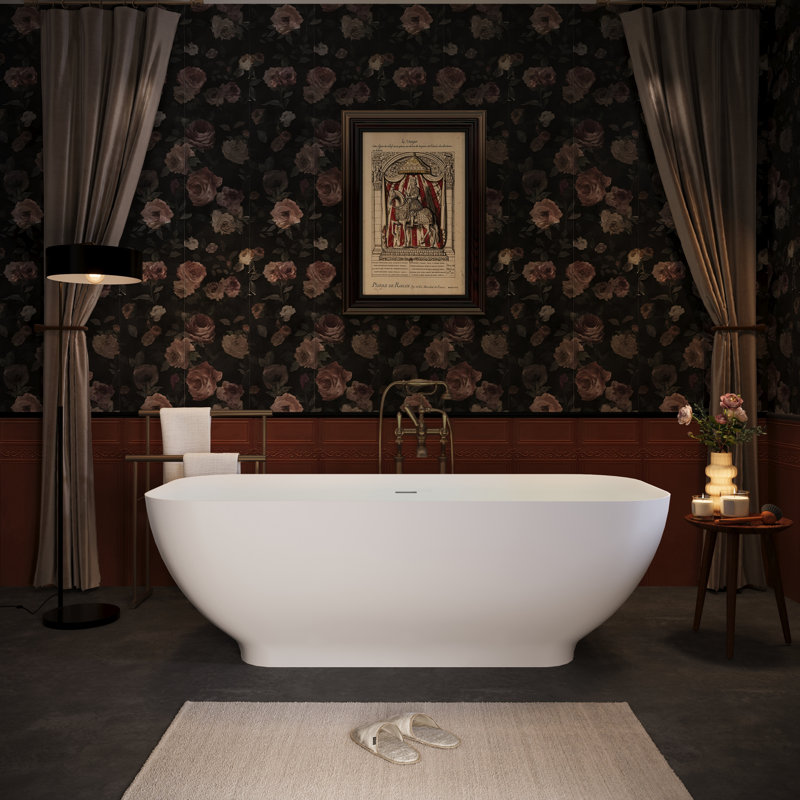 Luxurious Soaking Experience Polyresin Modern Freestanding Bathroom
