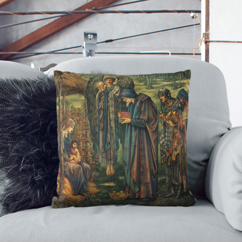 The Star of Bethlehem Scatter Cushion with Filling, 40cm H x 40cm W x 15cm D