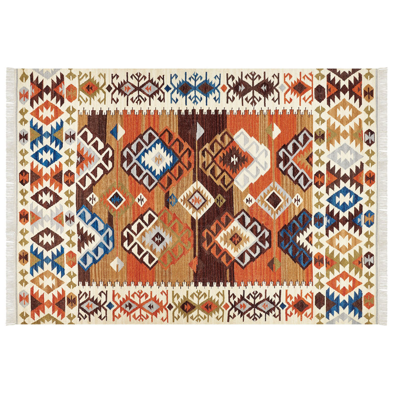 Shelstead Southwestern Wool Hand Woven Area Rug, Rectangle 200 x 300cm
