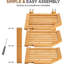 Organisateur d'angle en bambou (lot de 2)