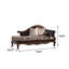 Chaise impériale en bois massif de style américain 70,87 po-2104249173
