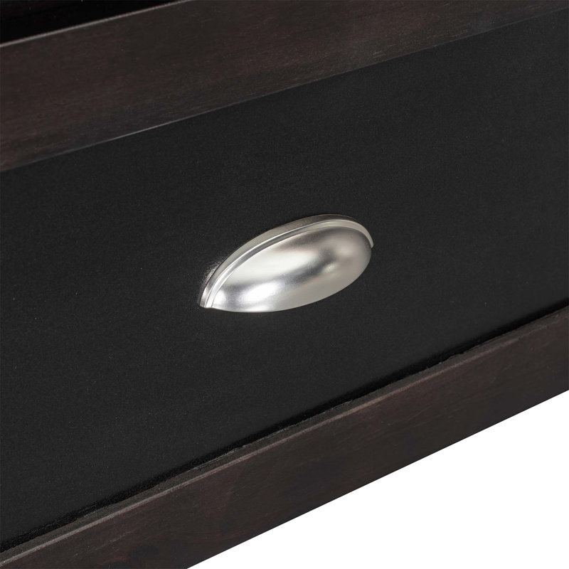 Grand lit escamotable avec grands tiroirs et port USB pour une économie d'espace et de vie moderne., Espresso
