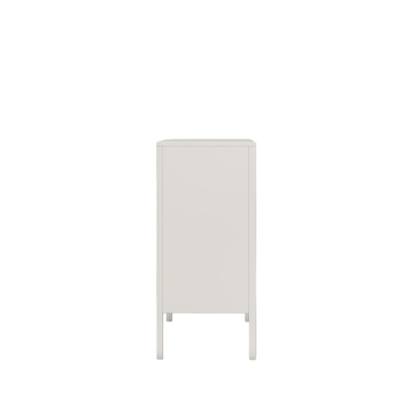 Table de bout l 29,5 po avec 1 tiroir et 1 armoire, Blanc
