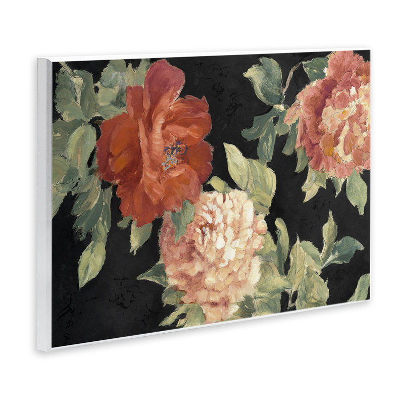 Plaque murale «La belle fleur rouge», design par Lanie Loreth, H 10 po x l 15 po