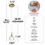 Luminaire suspendu 1 lumière DEL 4500K-1162656577