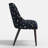 Clare Dining Chair In Ditsy Dahlia Navy-124919314
