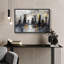 «Grey City Buildings», reproduction d'art moderne sur toile encadrée-107907506-107907508