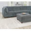 Mobilier de salon gris en chenille gris