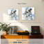 Chouette des marais sur fond bleu-109366097