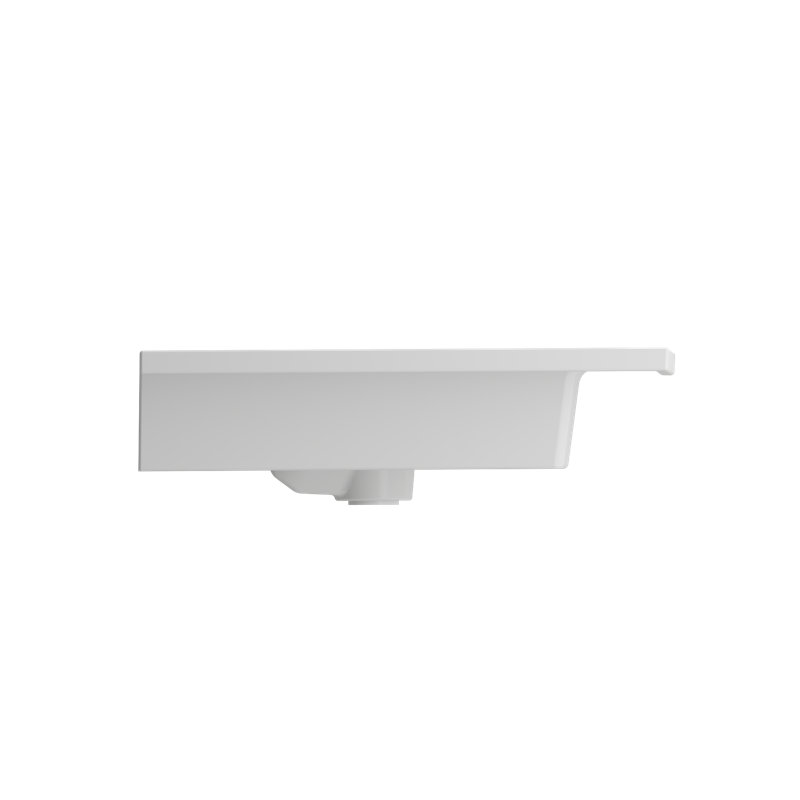 Ravenna Bathroom Sink, Matte White, 8" Widespread