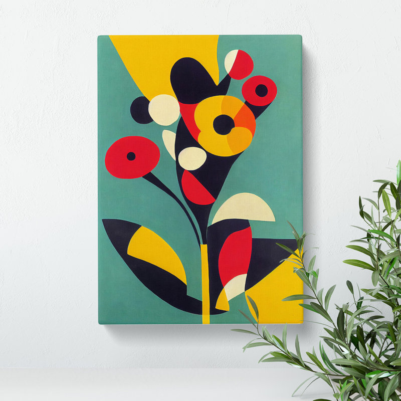 The Abstract Flowers No.2 - Wrapped Canvas, 60cm H x 35cm W x 3cm D
