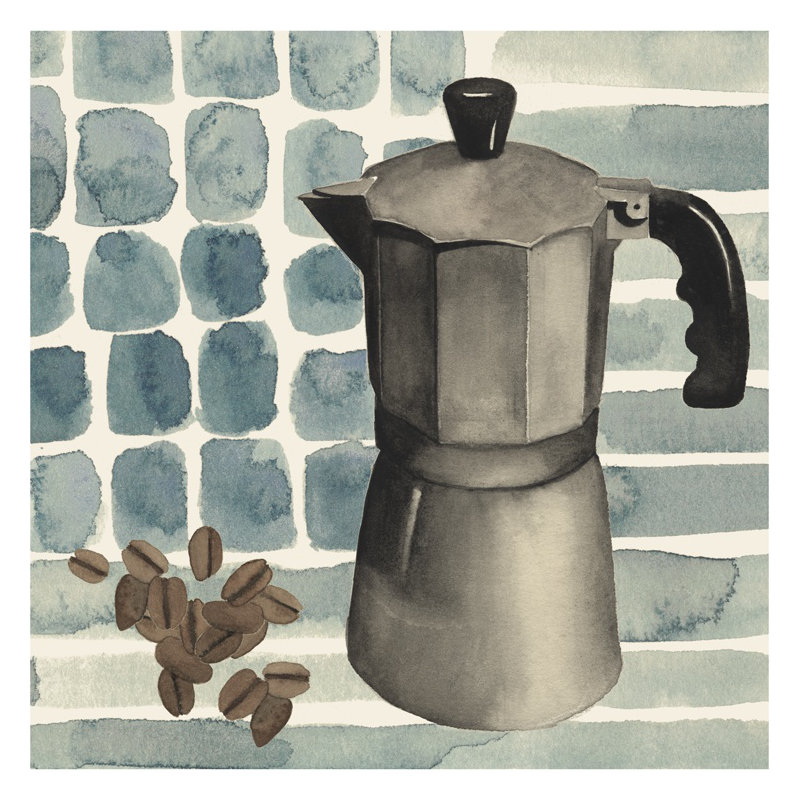 Café au lait IV, H 12 po x l 12 po x P 1,25 po