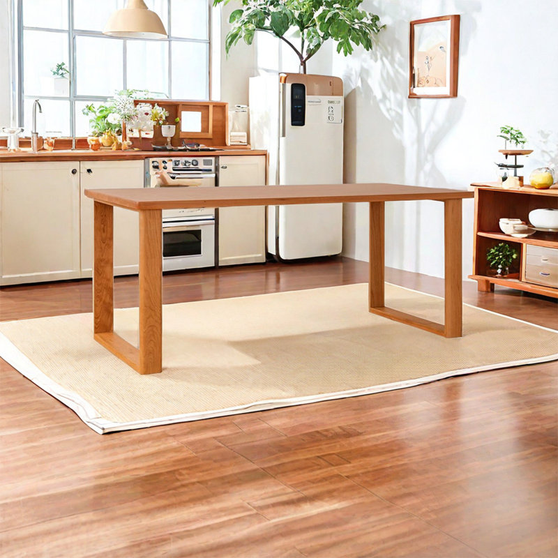 Cherry Solid Wood Dining Table, 31.5" W x 55.12" L