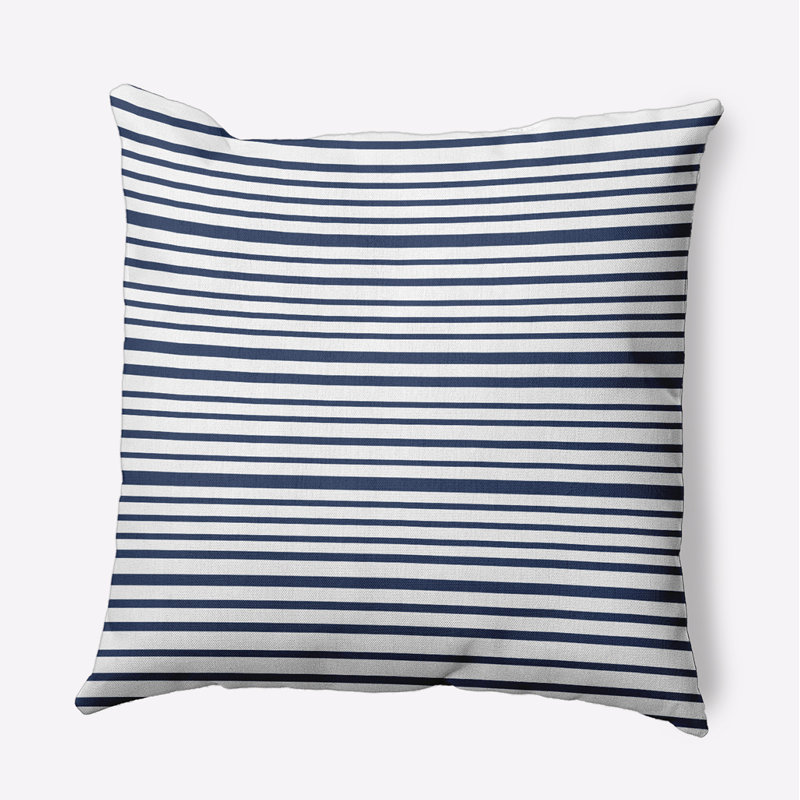 Coussin décoratif Loom Lines, Bleu pierre, 26 po x 26 po