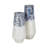 Glass Vase with Contemporary Tapered Design and Decorative Textured Detail for Modern Accent Styling-1990441474