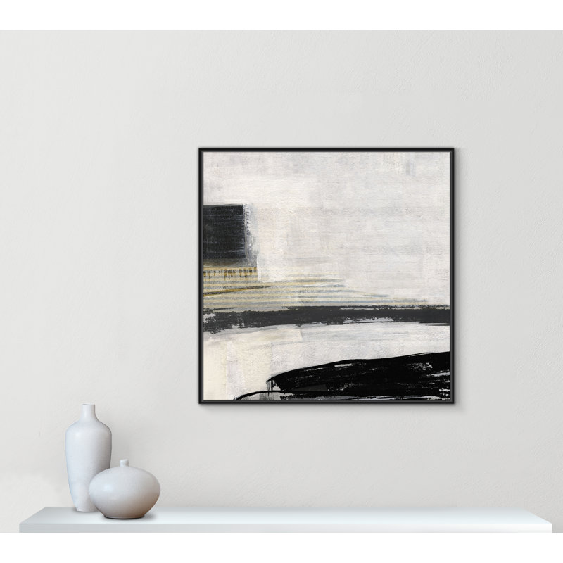 La Bande I Print by Sally Swatland, Black Floater Framed, 41.5" H x 41.5" W