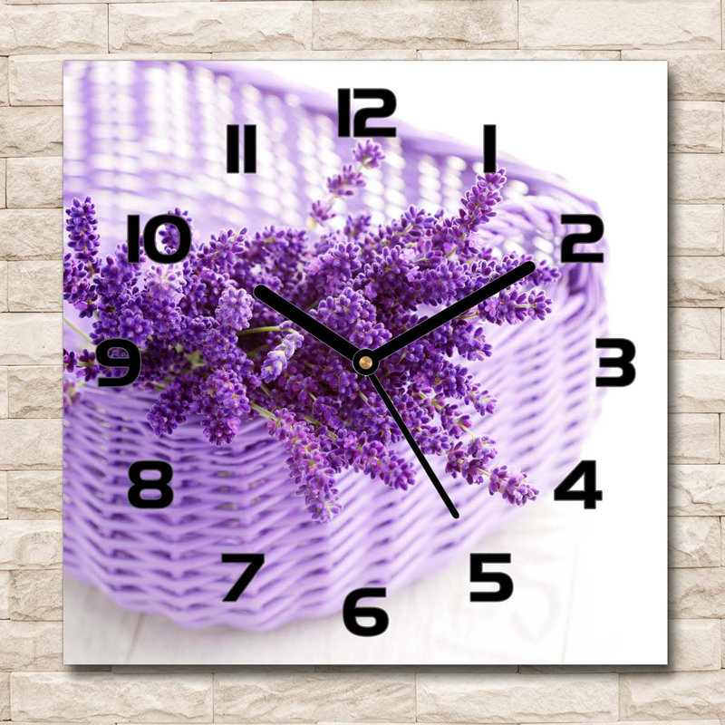 Iarlaith Glass Wall Clock, Black
