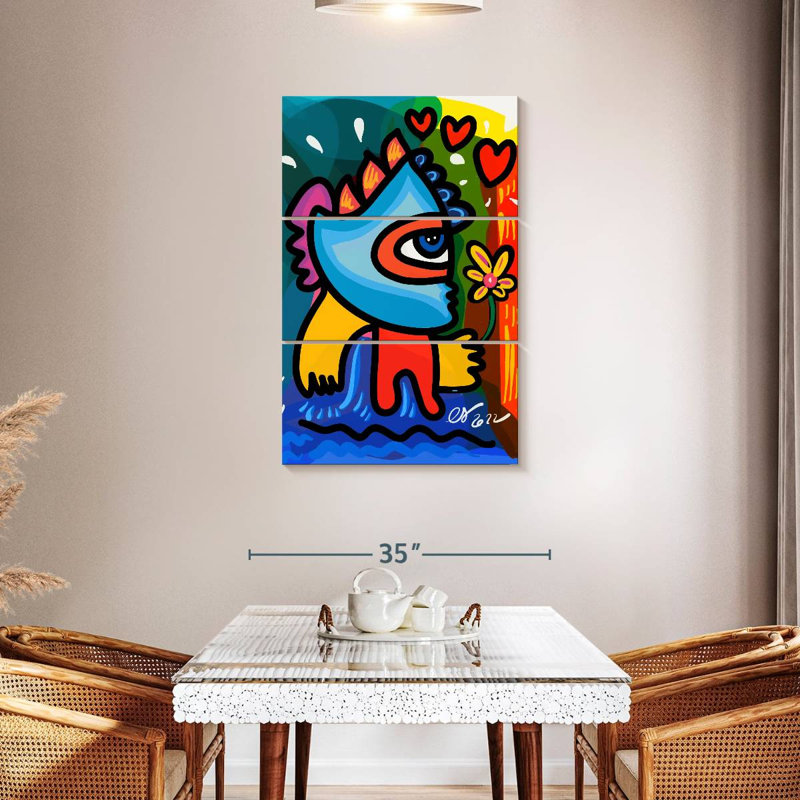 Kelan Flower Graffiti Man, 45" H x 28" W