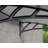 Palram - Canopia Neo 2' 9" D Polycarbonate Mist Stationary Slope Door and Window Awning-94128938