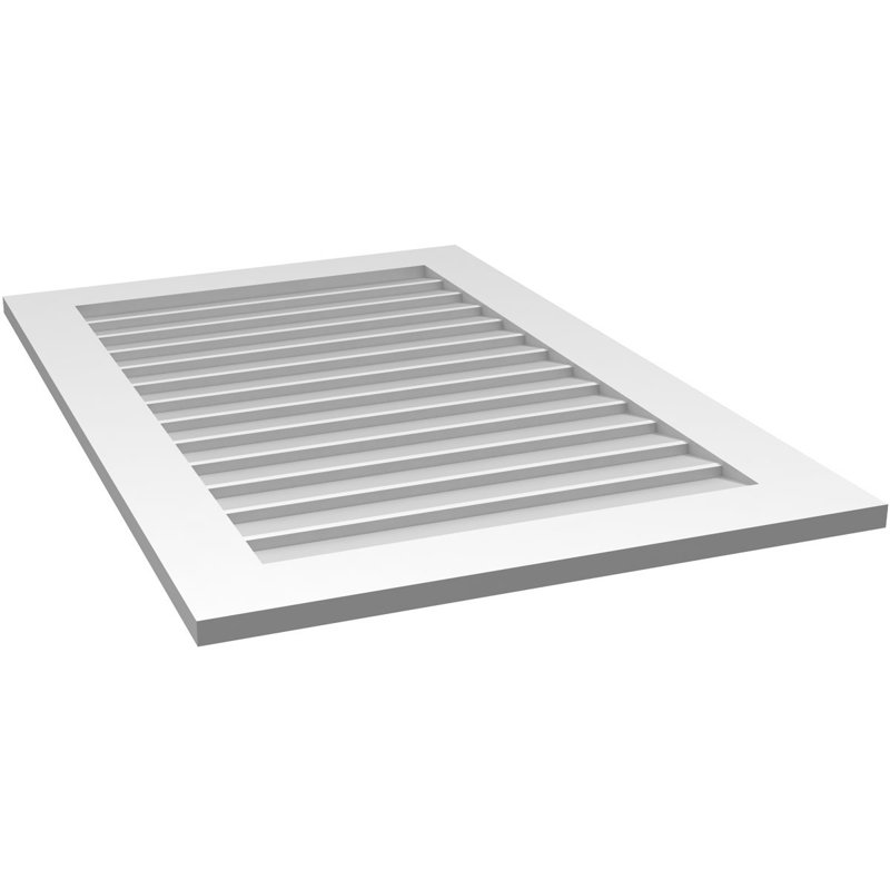 Vent à pignon rectangulaire en uréthane non-fonctionnel, H 42 po x l 28 po x P 1 po