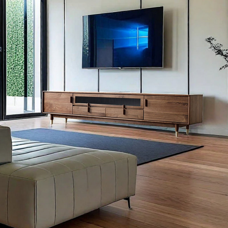 Crédence de rangement en bois massif de style américain 78,74 po