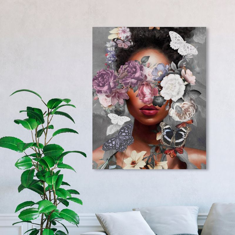 «Butterfly Explosion», impression sur toile, Toile tendue, H 45 po x l 36 po, Sans cadre