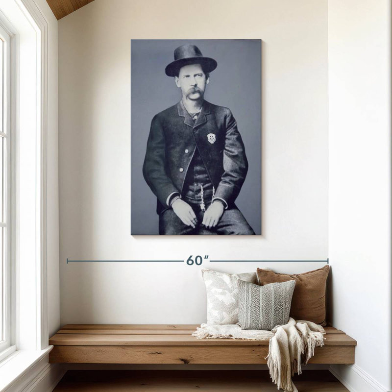 Lelar Wyatt Earp June 1883, 45" H x 30" W