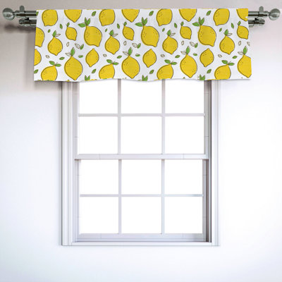 Sateen Ruffled Window Valance