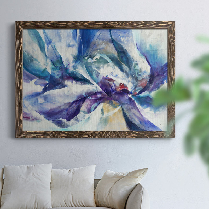 Aurora Petals - Reproduction d'art sur toile encadrée, Noyer, H 37,5 po x l 27,5 po x P 1,5 po