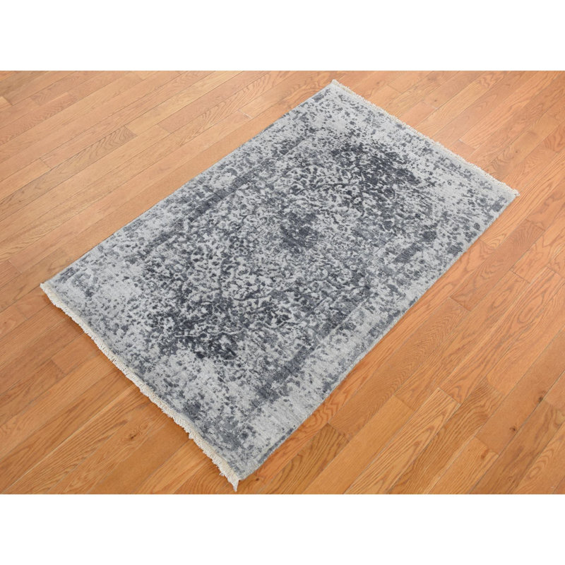 Tapis gris nouvel âge 3 pi x 4 pi 10 po Arushan