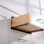 Fluted 600mm Wall Hung Single Vanity Unit with Worktop-94218736
