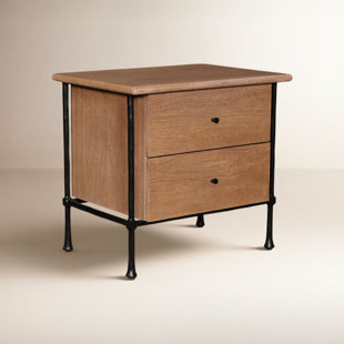 26'' W Metal Nightstand