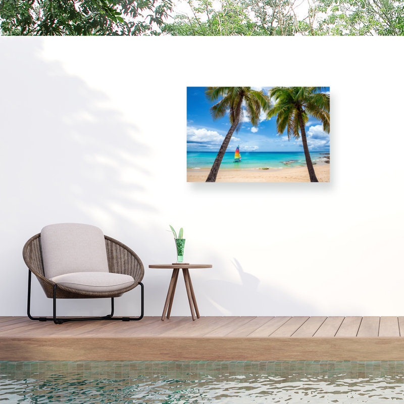 Toile d'extérieur «Carte postale du paradis» de Jurnee Lizzy Davis, H 30 po x l 47 po x P 1,5 po