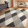 Rohan Hand Woven Wool/Cotton Geometric Rug in Gray/Black