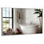 Miroir mural 60 po x 36 po surdimensionné avec cadre argenté