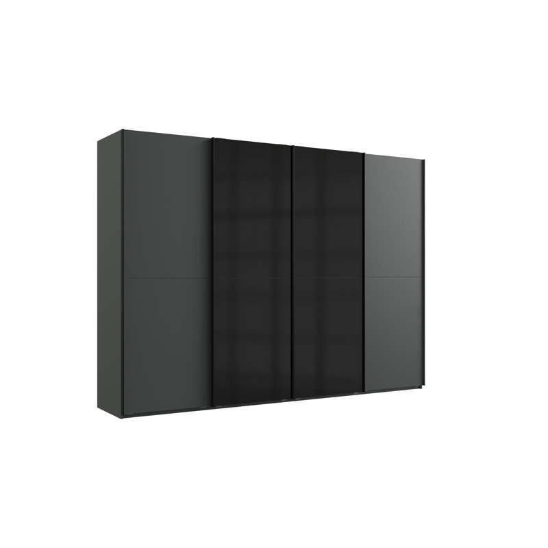Maber 4 Door Manufactured Wood Wardrobe, 216cm H x 300cm W x 65cm D