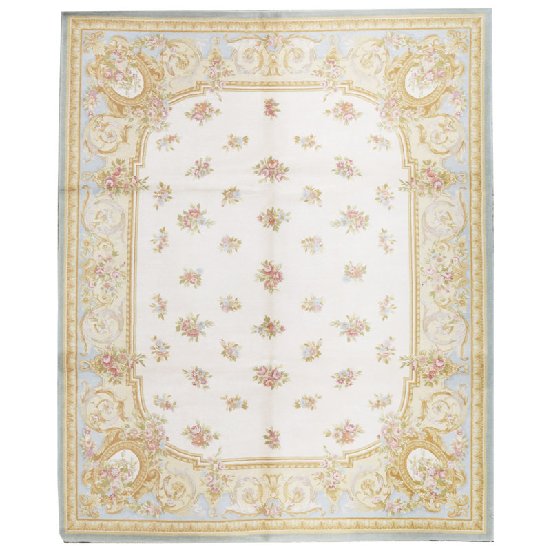 Aubusson Wool Oriental Area Rug