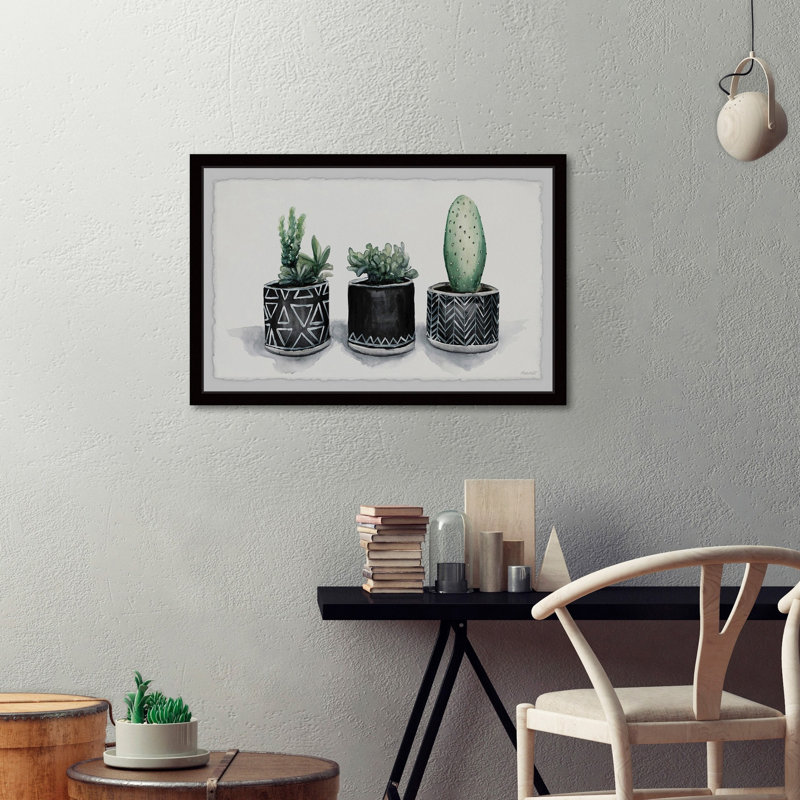 " Cacti Madness " Painting Print, 8" H x 12" W x 1.5" D