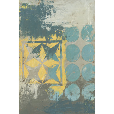 Dots And Stars I by Megan Meagher - Wrapped Canvas Painting