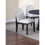 Chaise d'appoint ergonomique en tissu blanc