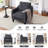 Mid-Century Accent Chairs Featuring Removable Cushions-2051752422