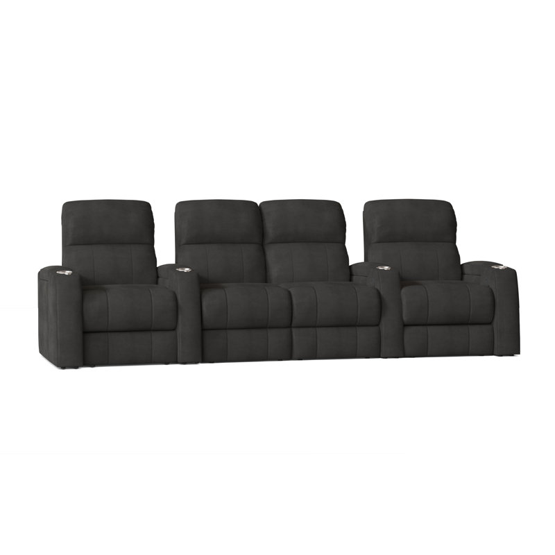 Sièges de cinéma maison (rangée de 4), Électrique, Espresso luxe