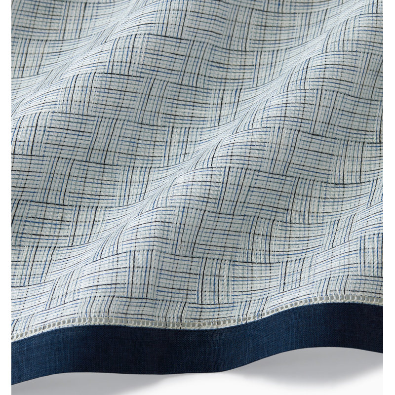 Mikelina Linen Square Napkins, Navy