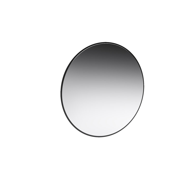 Ashaun Flat Wall Mirror, Black
