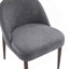 Chaise rembourrée en tissu et fer
