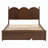 Charming Platform Bed with Drawers and Pull-Out Trundle for Versatile Use-1042010935