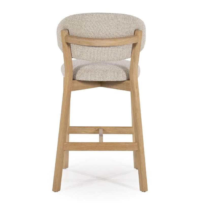 Mikky Barstool, Gray, Natural